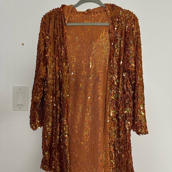 BGlittz Copper Sequin Duster - Picture 1 of 3